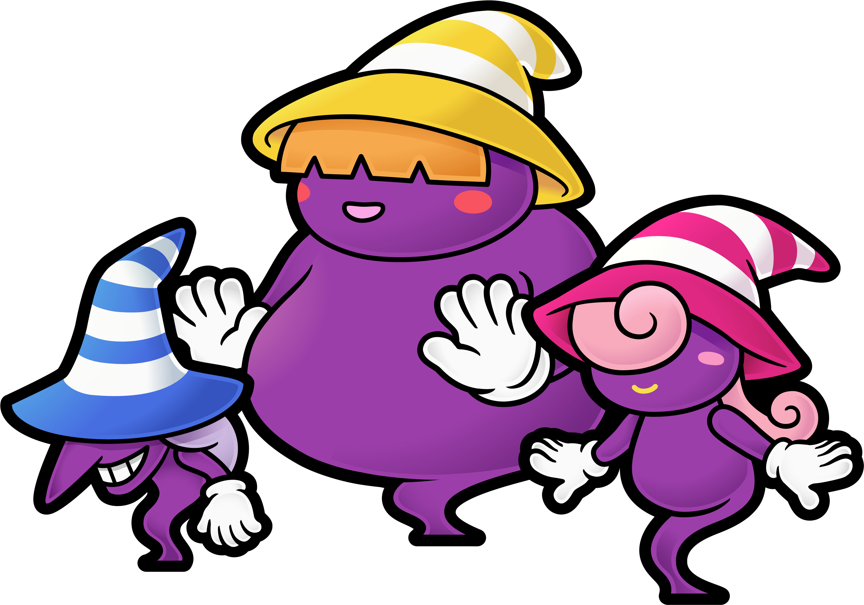 The Shadow Sirens - Paper Mario Thousand Year Door Shadow Sirens (3006x2100), Png Download