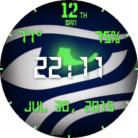 12th Man Seahawks Digital - Circle (480x480), Png Download