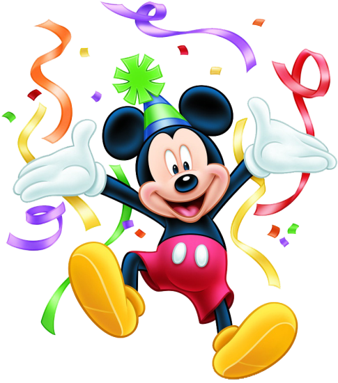 Aluguel - Mickey Mouse Birthday Wishes (500x627), Png Download
