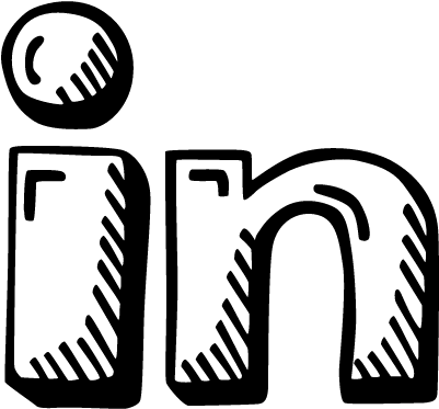 Linkedin Draw Logo Vector - Hand Drawn Linkedin Icon Png (400x400), Png Download