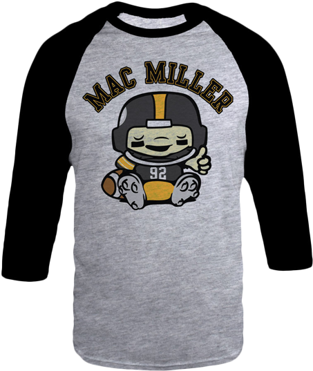 Mac Miller Lil Mac Football Shirt - Poster: Mac Miller, 91x61cm. (600x600), Png Download
