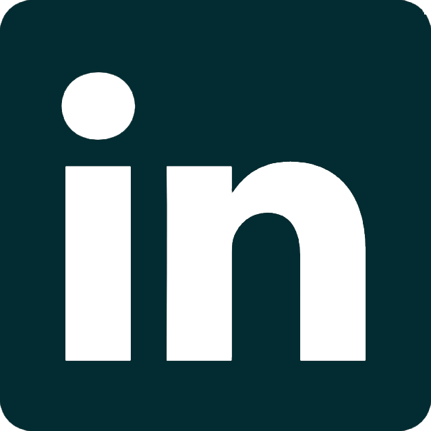 Contact - Linkedin Logo Black (626x626), Png Download