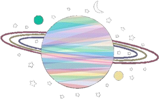 Report Abuse - Aesthetic Planets Png (622x453), Png Download