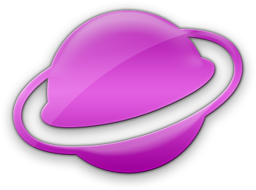 Planet Clipart Ring Png - Pink Planet Rings Transparent (420x420), Png Download