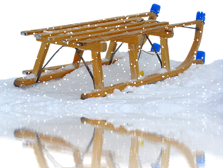 Modern Mississauga Sledding - Winter Pixabay Cute Polar Bear Clipart Png (453x340), Png Download