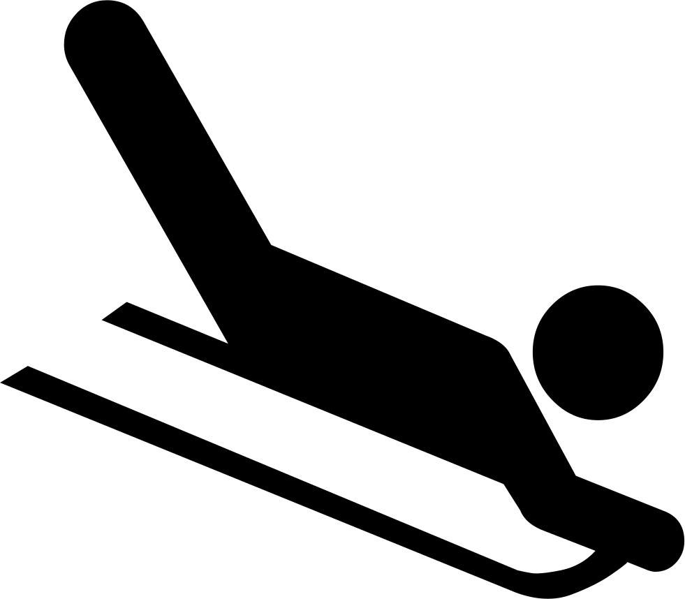 Go Sledding Comments - Sledding Icon (981x858), Png Download