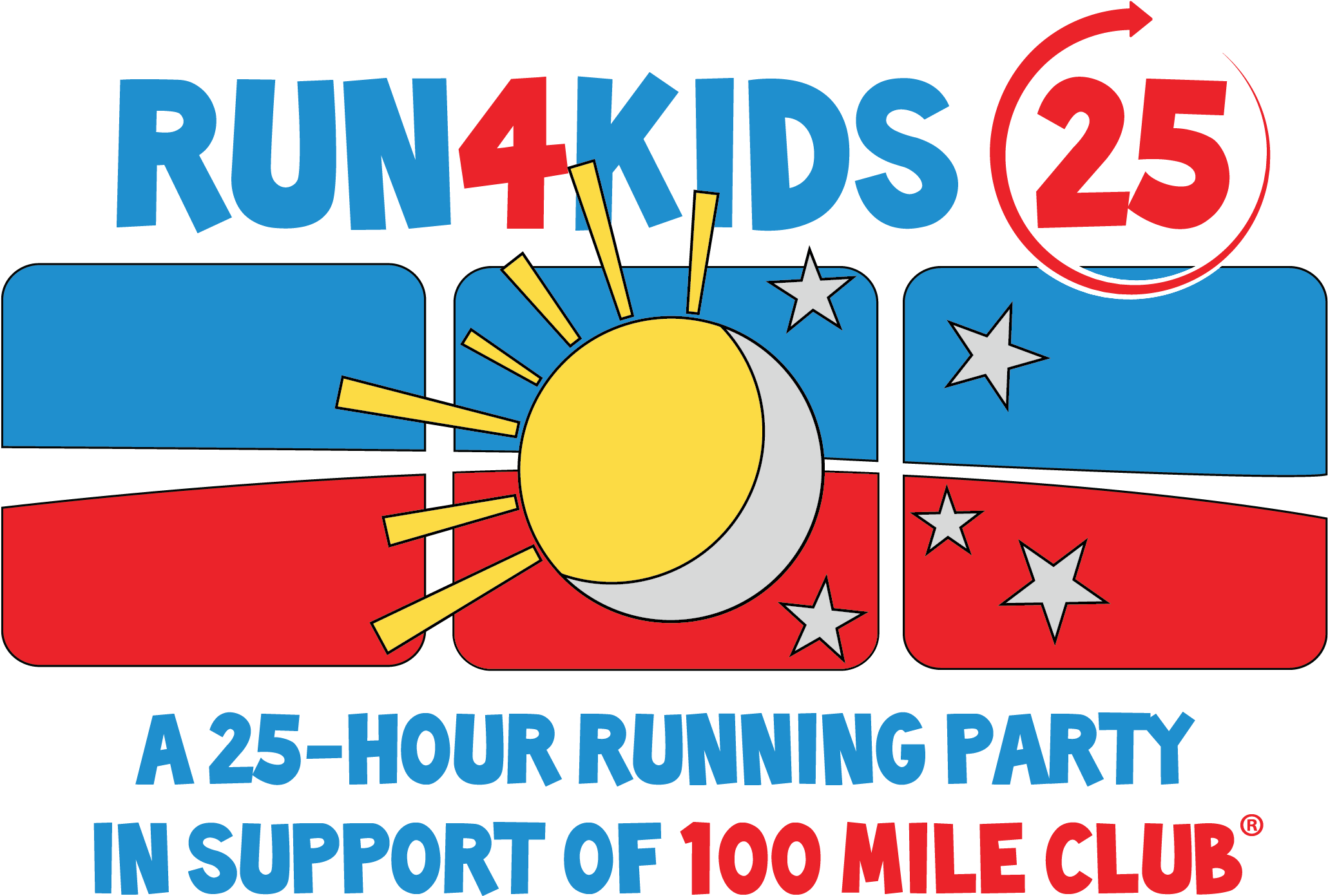 Run4kids 25 Ultra Logo Final - Circle (2060x1420), Png Download