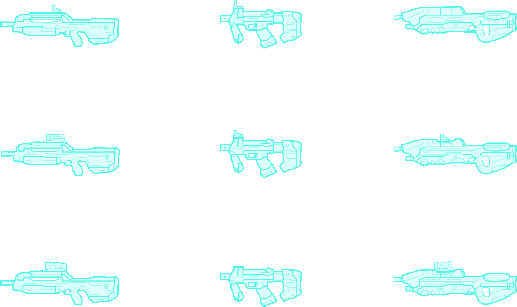 Halo 5 Weapon And Vehicle Icons - Halo 5 Weapon Hud (1920x1236), Png Download