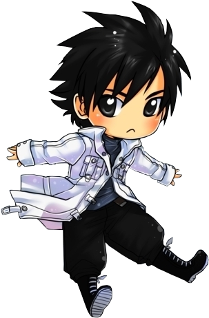 Natsu Dragneel Chibi Natsu And Lucy Chibi Gray And - Gray Fairy Tail Chibi (400x489), Png Download