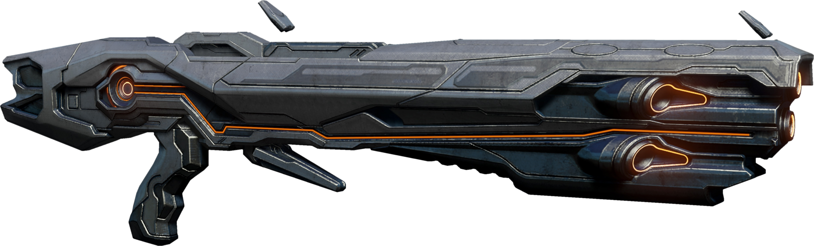 The Scattershot - Halo 4 Forerunner Shotgun (1624x492), Png Download