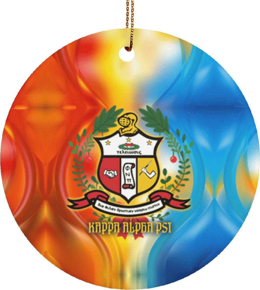 Kappa Alpha Psi Circle Ornament Unique Greek Store - Kappa Alpha Psi (1155x1155), Png Download