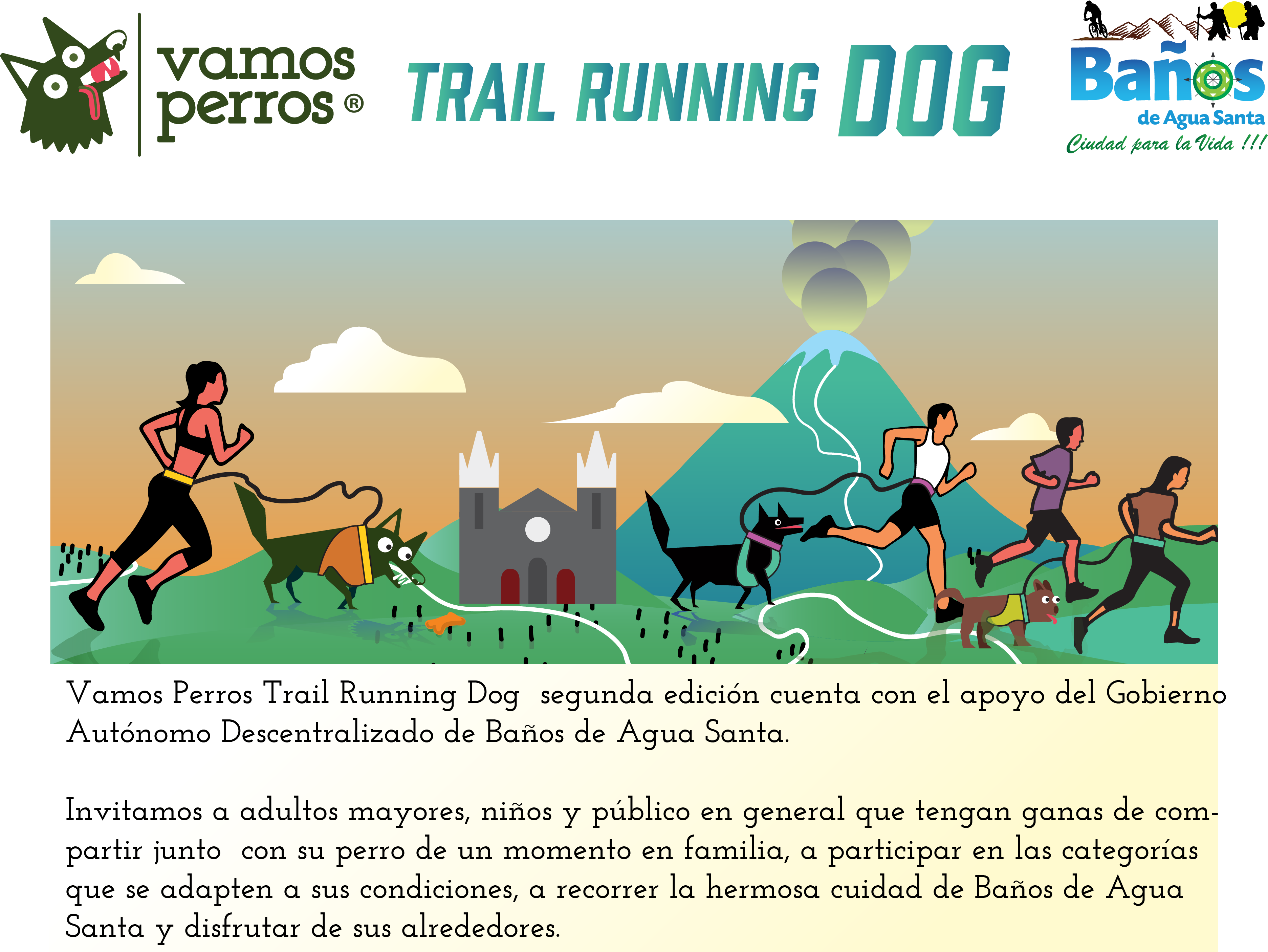 Guía Del Corredor Trail Running Dog - Baños De Agua Santa (4267x3200), Png Download