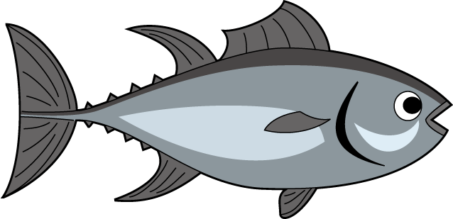 Tuna Fish Clipart - Fish (638x309), Png Download