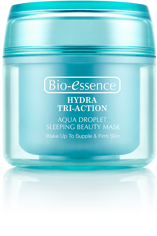 Hydar Tri Action Aqua Droplet Sleeping Mask - Bio Essence Night Cream (958x958), Png Download