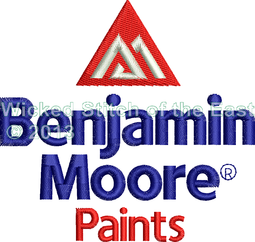 Digitized Embroidery For Benjamin Moore Paints - Benjamin Moore & Co Ltd (1054x1003), Png Download