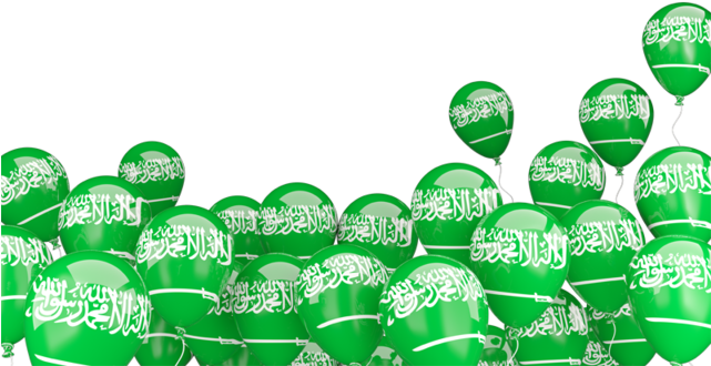 Saudi Flag Png For Kids - Saudi Balloon Png (640x480), Png Download