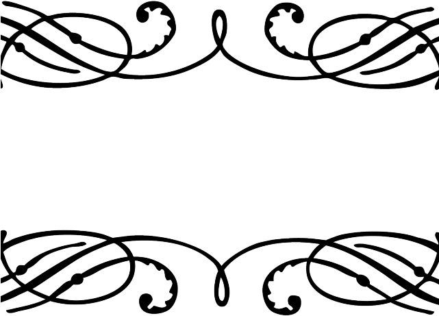 Vintage Shape Cliparts - Calligraphy Vintage Border Png (640x480), Png Download