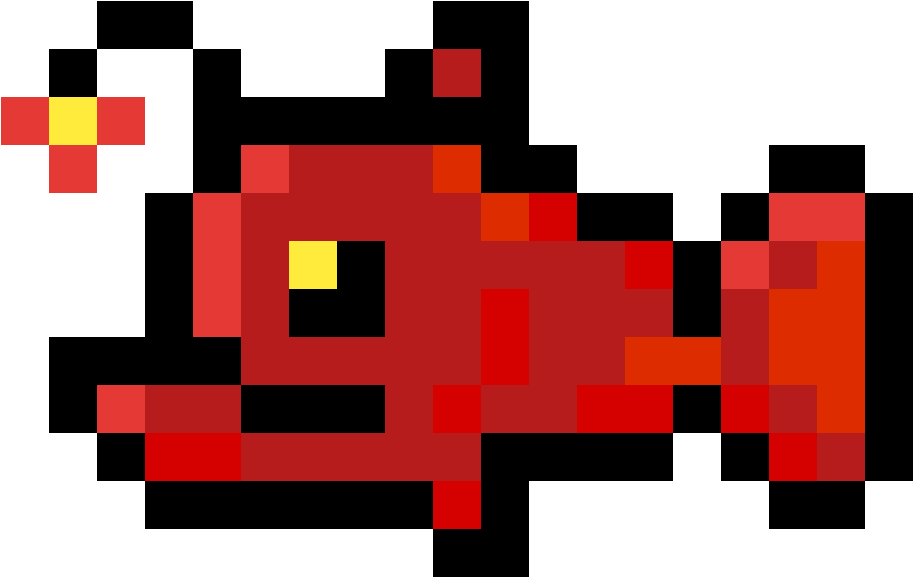 Angler Fish - Piranha Plant Pixel Png (1200x1200), Png Download