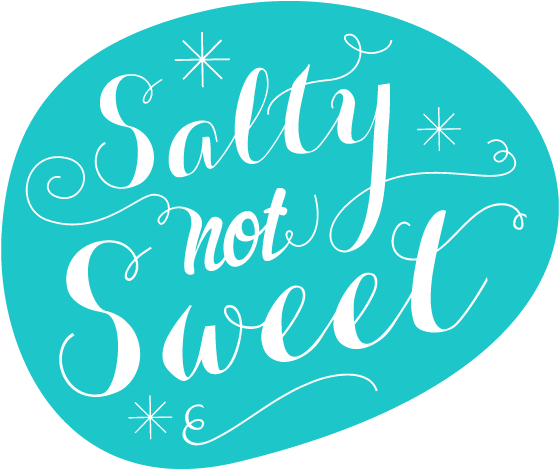 Use A Custom Die Cut Vintage Shape - Salty Not Sweet (1200x800), Png Download