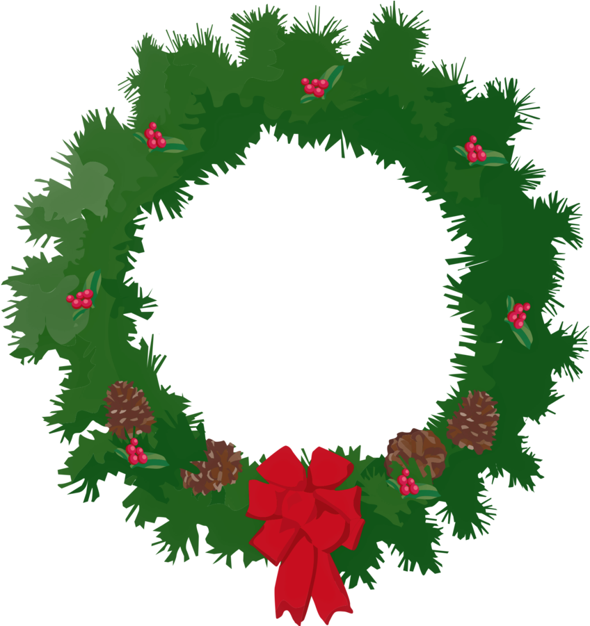 A Christmas Wreath By Thestockwarehouse A Christmas - Rick And Morty Xmas (848x901), Png Download