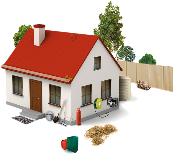Prepare Your Home And Property For Bush Fires - Preparing Your House For A Bushfire (600x547), Png Download
