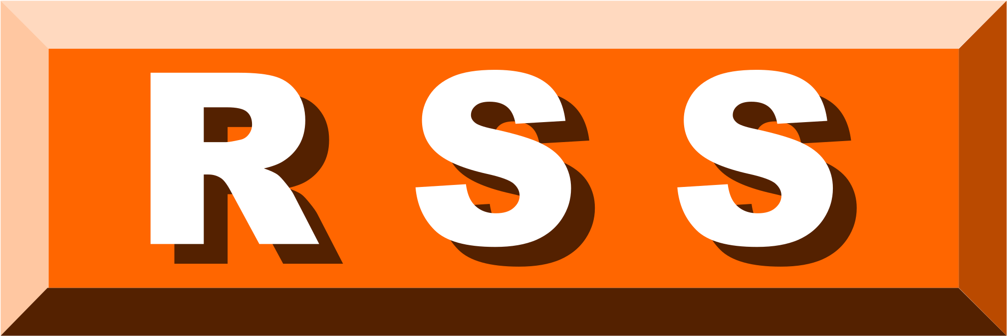 This Free Icons Png Design Of Rss Button Roman Bertle (2400x960), Png Download