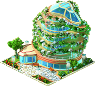 Botanical Garden - Scale Model (366x334), Png Download