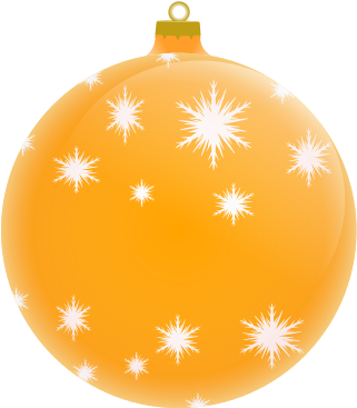 Gold Christmas Ornament Png Download - Merry Christmas Balls Clipart (400x400), Png Download