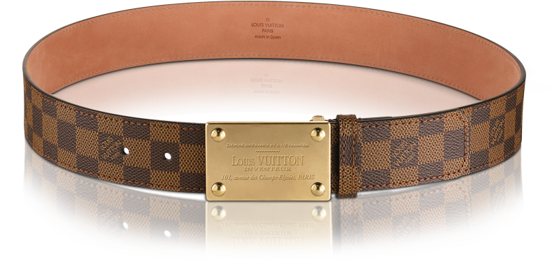 Lv Inventeur Damier Belt - Louis Vuitton Damier Belt (900x900), Png Download