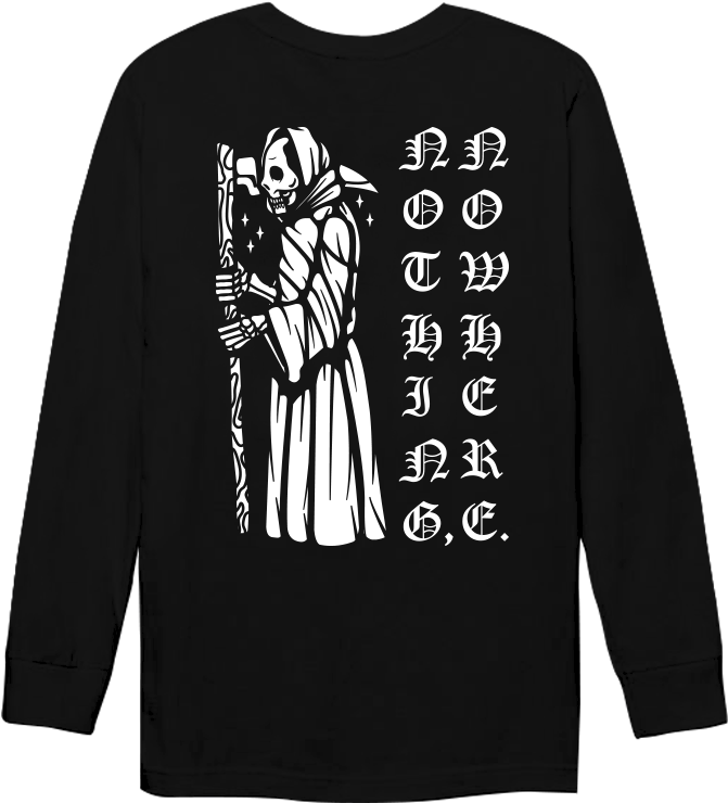 I'm Sorry I'm Trying Longsleeve - Nothing Nowhere Reaper Hoodie (848x848), Png Download