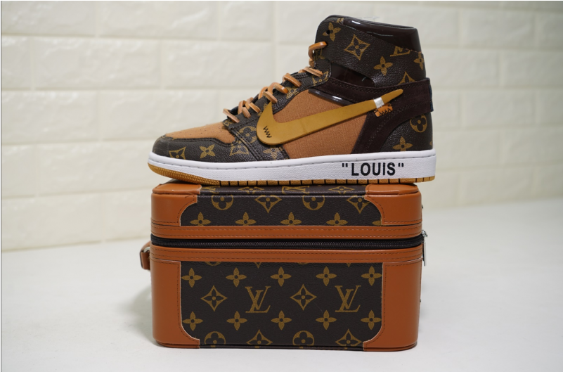 Offwhite Louis Vuitton X Air Jordan 1 Pinnacle Aj - Air Jordan 1 Pinnacle (800x800), Png Download