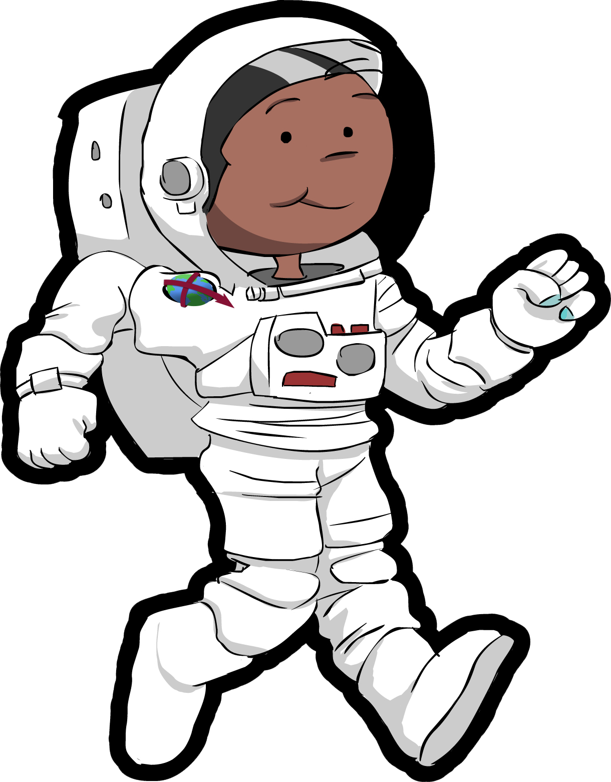 Charlie The Astronaut - Astro Charlie (547x700), Png Download