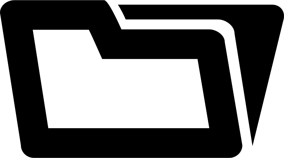 Folder Gross Outline Shape Interface Symbol Comments (980x546), Png Download