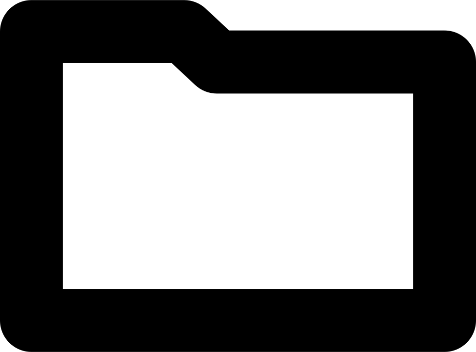 Folder Gross Outline Shape Comments (980x724), Png Download