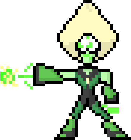 Peridot - Pixel Art (560x520), Png Download