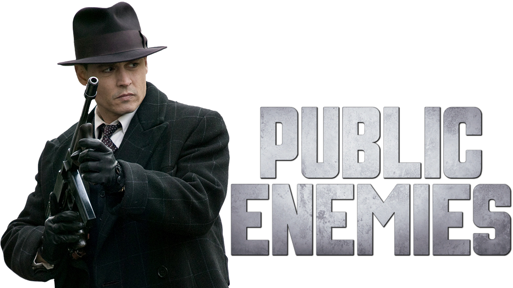 Public Enemies Image - Trench Coat Tommy Gun (1000x562), Png Download