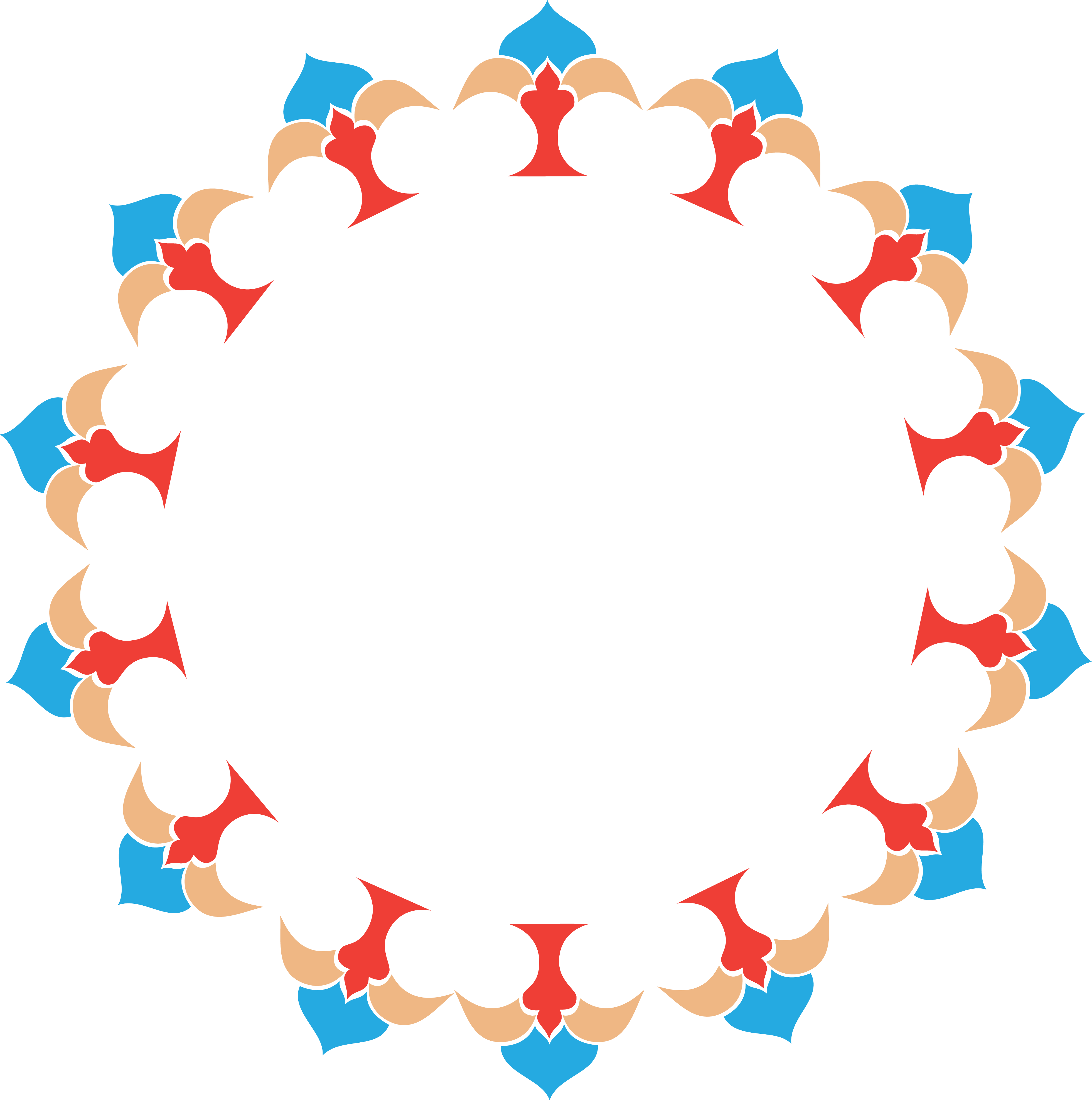 Png Coloured - Design In Circle Png (3924x3951), Png Download