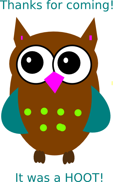 Colourful Cartoon Owl (372x597), Png Download
