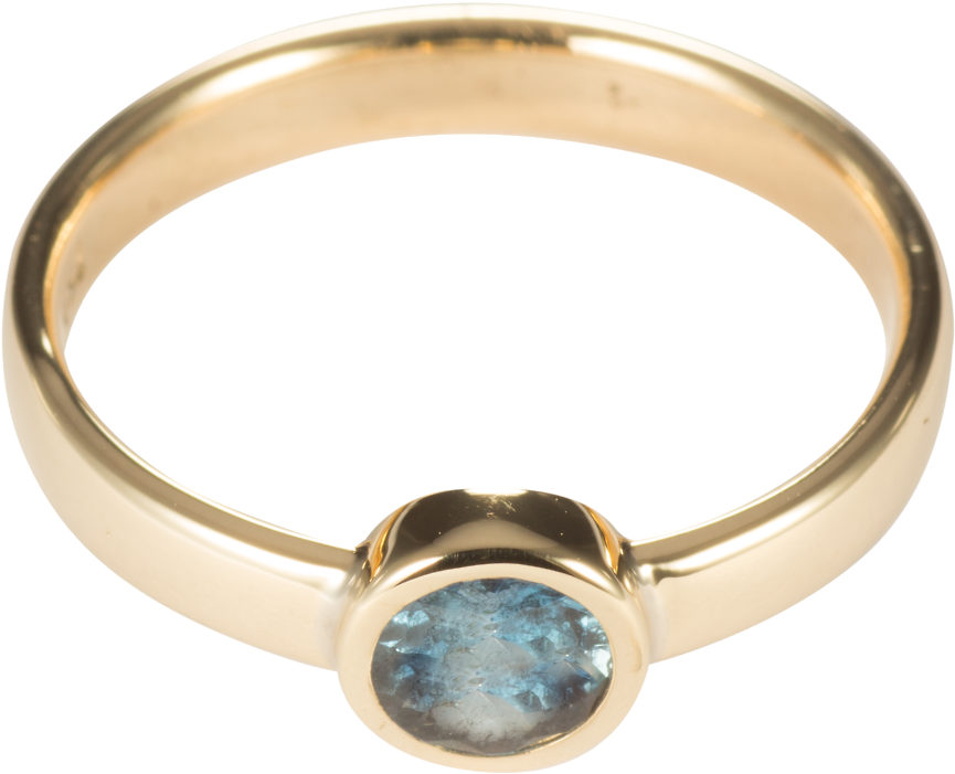 Goldpiercingart Goldschmiede Handarbeit Handmade Aquamarin - Ring (1280x1280), Png Download