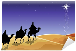The Three Wise Men Wall Mural • Pixers® • We Live To - Three Wise Men Yard Sign (400x400), Png Download