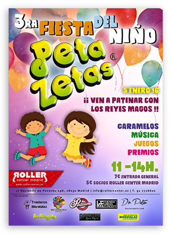 Cartel Roller Fiesta Peta Zetas - Child (350x482), Png Download