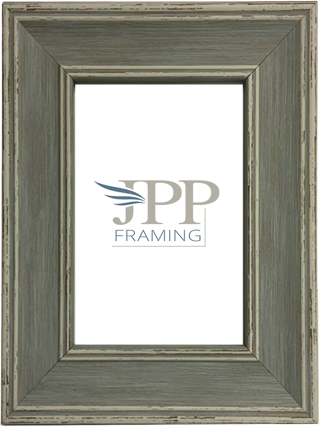 Scoop Distressed Blue - Picture Frame (750x1000), Png Download