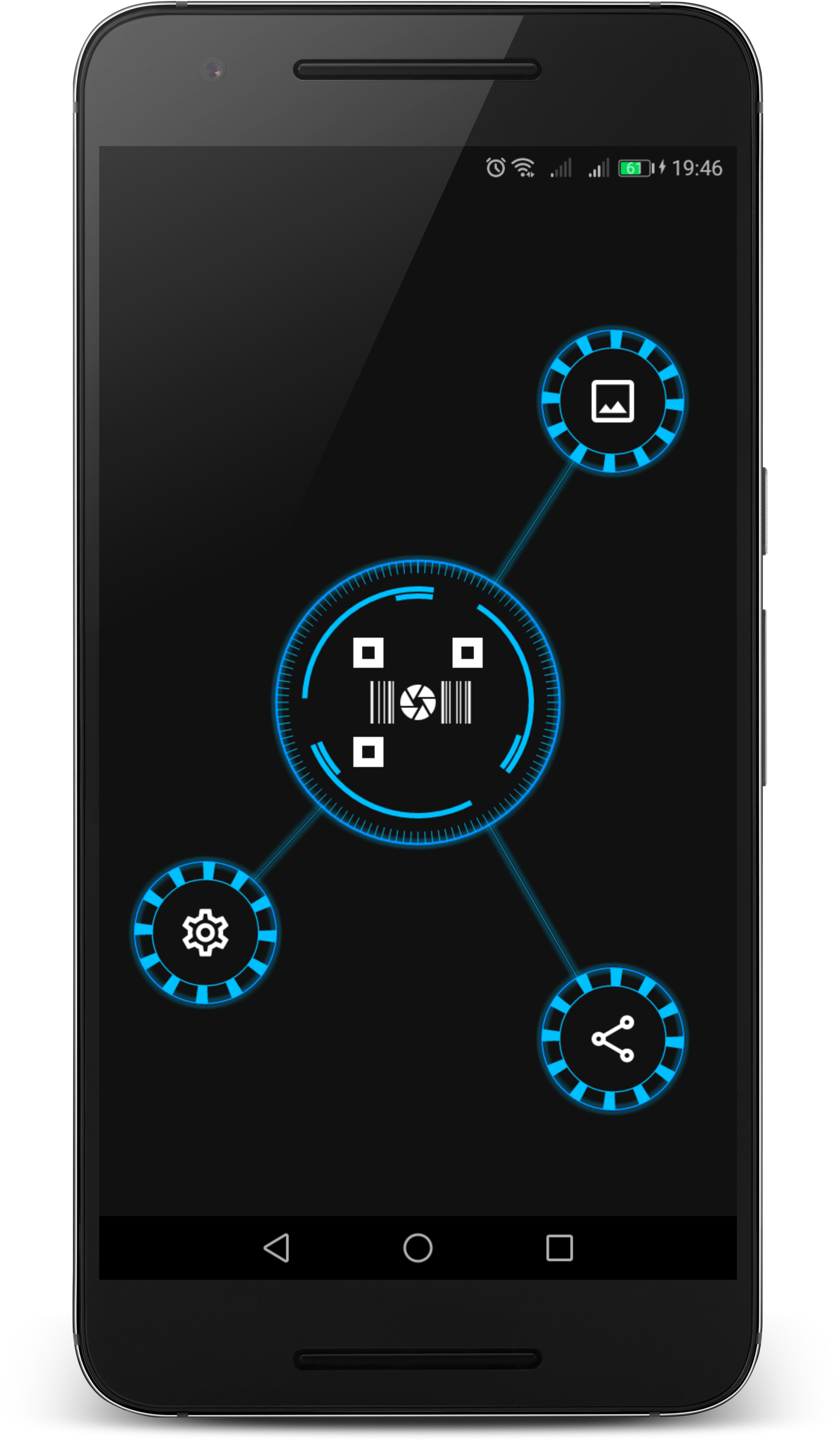 Is A Free Application For Scanning Qr And Barcode - Smartphone (2073x3701), Png Download