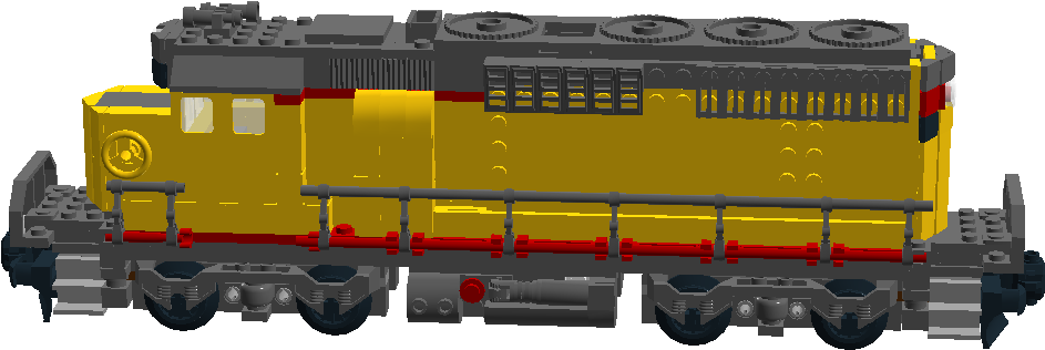 Union Pacific Gp40 - Scale Model (1267x609), Png Download
