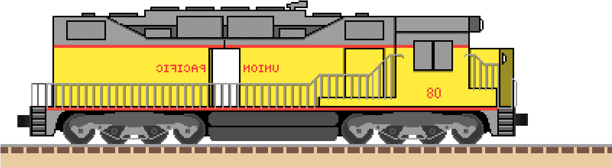 Union Pacific - Freight Car (1200x432), Png Download