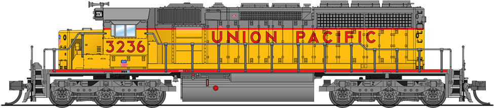 $224 - - Emd Sd40-2 (1000x225), Png Download
