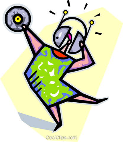 Person Dancing With A Personal Stereo Royalty Free - Radio (416x480), Png Download