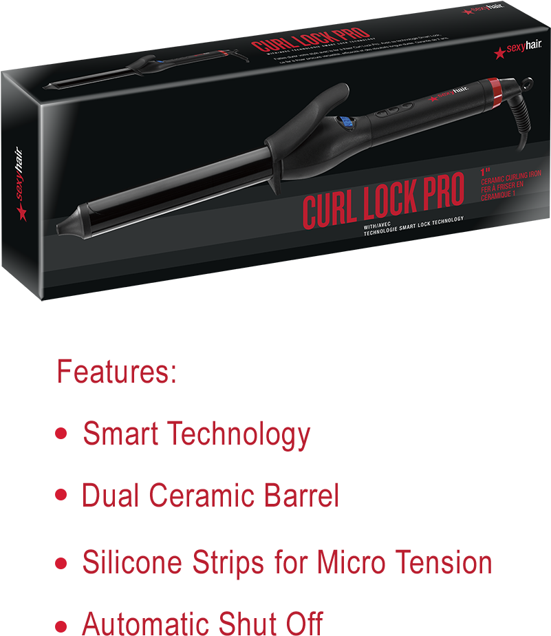 Sexy Hair Tools - Tanga Sexy Hair Concepts: Curl Lock Pro Curling Iron (800x1038), Png Download