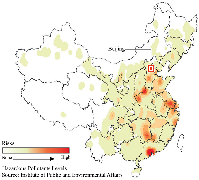 Map Of China Showing Factories That Use Or Produce - China (903x623), Png Download