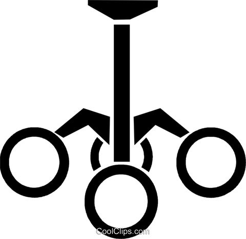 Chandelier Royalty Free Vector Clip Art Illustration - Line Art (480x466), Png Download
